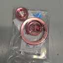 for 2025 Ford Bronco Sport Accessories (No fits Bronco), 9pcs Aluminum Alloy Knob Cover Trim Kit - Push Start, Air Vents, Volume, Headlight, Gear Shift & Mode Switch (Pink)