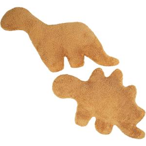 2 Pack Dino Nugget Pillow Plush, Soft Dinosaur Chicken Nuggets Pillow for Birthday Gifts, Dinosaur Theme Party Decorations
