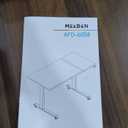 MEEDEN Electric Adjustable Office Table: 31"-52" Height Adjustable Craft Desk- Tiltable Tabletop Sit Standing Home Office Desk-Walnut