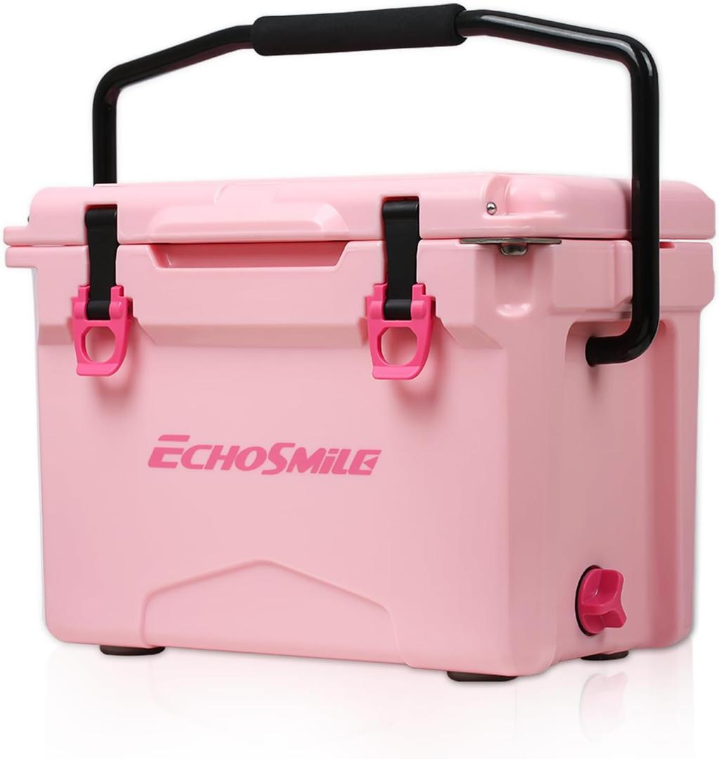 EchoSmile 12/18/25 Quart Rotomolded Cooler, Built to Stand up to The Rigors of The Journey