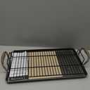 Anolon Advanced Home Hard Anodized Nonstick Double Burner Griddle/Grill Pan with Roasting Rack, 10 Inch x 18 Inch, Bronze