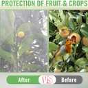 Fruit Tree Netting, Blueberry Bush Netting Cover for Garden Protection, 4Pcs Garden Plant Netting Pest Barrier for Raised Beds for Strawberry, Tomato, Bug Mesh Net from Bird, Cicadas (4X4.9FT 2PACK + 5.3X5.3FT 2PACK)