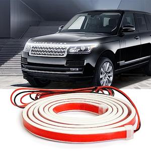 Ailinge Car Under Hood LED Light Strip 70 Inch Waterproof Flexible Silicone Dynamic Scan Startup Effect Daytime Running Lights 12V Universal Fit for Cars Trucks SUVs Exterior Decoration Kit