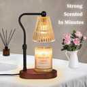seenlast Candle Warmer Lamp with Timer Dimmer Adjustable Height, Electric Wax Warmer Vintage Home Decor for Scented Jar Candles,Birthday Gifts for Women