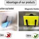 2-Pack Adjustable Sponge Holder for Kitchen Stainless Steel Sink- Brush Holder, Sponge Caddy Organizer perfect for hanging dish cloths to dry - Double Strong Magnetic Mount - No rust, easy to drain