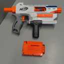 Nerf Modulus Mediator Blaster -- Fires 6 Darts in a Row, Pump Action, Slam Fire, Includes 6-Dart Clip and 6 Official Nerf Elite Darts 