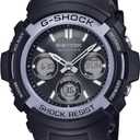 Casio AWG-100 M100 Series | G-Shock Fire Package | Mens Analog-Digital Solar Watch | Black | 200M WR | Multi Band 6 | World Time | Countdown Timer | Auto Calendar | 5 Alarms | Shock Resistant