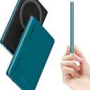 Kuulaa Magsafe Battery Pack 5,000 mAh, 0.3 in Slim Apple Magnetic Portable Charger, Mini Thin Wireless Power Bank with PD 20 W Two Way USB-C Charging Compatible with iPhone 15/14/ 13/12 Serie,Green