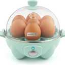 Dash Rapid Egg Cooker - Boiler, Poacher & Steamer - Includes Measuring & Recipe Guide - Dishwasher Safe - BPA Free - Holds 7 Eggs, Aqua