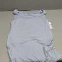 Motherhood Maternity Women's Side Ruched Scoop Neck Pregnancy Tank Top (Medium)