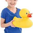 The Dreidel Company Jumbo Rubber Ducky 10.5" Inches Classic Large Rubber Duck for Fun-Filled Baths (Single)