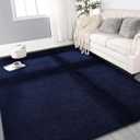 Large Ultra Soft Modern Area Rugs for Living Room Bedroom, 72*48 Feet Navy Blue Thickened Memory Foam Indoor Solid Minimalist Carpets, Non-Slip Comfy Rug for Boys Girls Nursery Room Home Decor