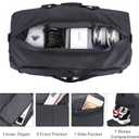 100L Travel Duffle Bag for Men, Urtala 32 Large Duffle Bag for Traveling with Shoe Compartment, Foldable Travel Duffel Bag Weekender Bag Gym Bag for Men Women Waterproof & Tear Resistant (Black)