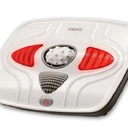 Homedics Vibration Foot Massager – Heated Portable Foot Massager Machine, Soothing Heat with Multi-Point Sensations and Toe-Touch Control
