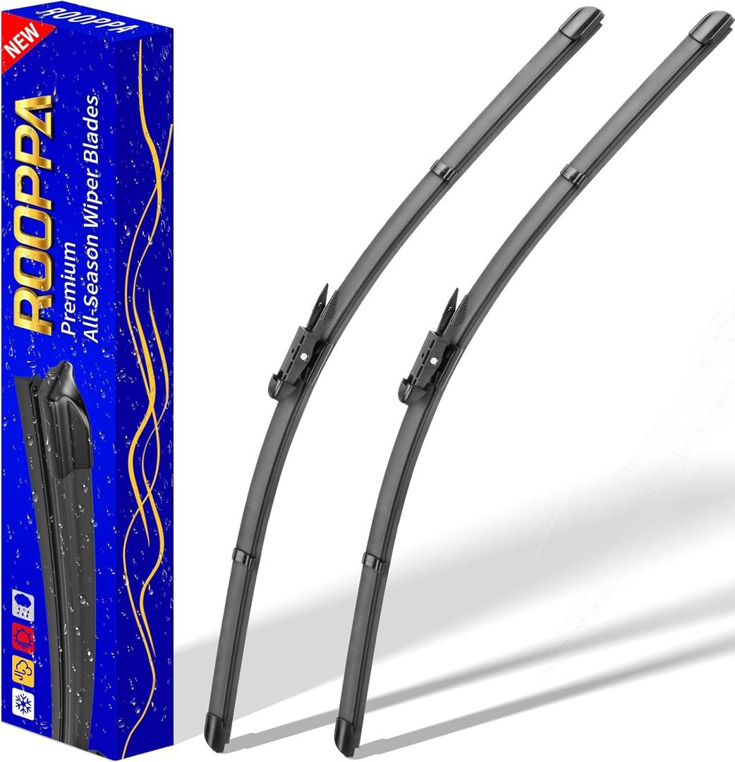 2 wipers Replacement for BMW 3-Series 4-Door E90 E91 F30 F31 F34 F80 M3 09/2009-2018 Audi A3 2005-2013, Windshield Wiper Blades Original Equipment Replacement - 24"/19" (Set of 2) Pinch Tab