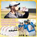 12 x 12 Pcs Baseball Party Favors Team Gifts Set 6 Baseball Water Bottle 6 Baseballs Drawstring Bag and 50 Sticker 20 Oz Reusable Squeeze Bottle Bulk Goodie Bag for Party Supplies Gift Sport Event Bike