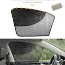 Car Window Shades,Side Window Sun Shade,Car Accessories Magnetic Double Layer Cars Windows Screen Mesh with Semi-Shading,Automotive Windows Sunshades,Fits Most Cars (Front Window), 2 Pieces