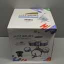 M SANMERSEN Kids Jazz Drum Set - 5 Drums with Stool - Rock Jazz Drum Kit - Musical Enlightenment Educational Toys Gift for Boys Girls (9123 Light Blue)