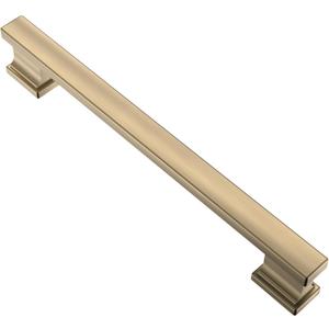 Alzassbg 10 Pack Brushed Antique Brass Cabinet Pulls, 6-1/4 Inch(160mm) Hole Centers Kitchen Cabinet Handles for Cabinets and Drawers AL3061AB
