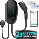 Level 2 EV Charger 40Amp 240V Home EV Wall Charger, NEMA 14-50 Plug, 9.6kW Fast Charging, J1772 Connector 23ft Cable, Smart Electric Vehicle Charging Station, Indoor/Outdoor Use