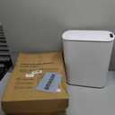 Cesun Motion Sensor Trash Can, 5 Gallon Automatic Bathroom Garbage Can with Lid, Touchless Smart Plastic Slim Wastebasket for Bathroom, Office, rv, Bedroom, Living Room, White