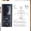 MP3 Player,Portable Multifunctional MP3 Digital Music Player,1.8 Inch LCD Music-Player with Earphone,Build-in Photo/Video Play/FM Radio/Voice Recorder/E-Book Reader(Memory Card Not Included)-Black