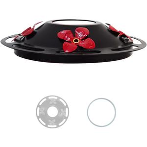 Hummingbird Feeder Bottom Base Replacement Part Without Saucer - ONLY Metal Cover - No Nectar Basin - Compatible with Handmade Blown Glass Bottle Base