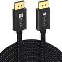 IVANKY DisplayPort Cable 1.4, 8K DP Cable 15ft [8K@60Hz, 4K@144Hz, 1080P@240Hz], Support HBR3, 32.4Gbps, HDCP 2.2, HDR, Compatible for Gaming Monitor, TV, PC, Laptop and More