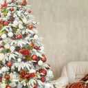 KI Store White Christmas Ball Ornaments, 20pcs 3.15-Inch, for Xmas Trees and Holiday Decor - Hooks Included