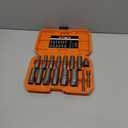 16PCS 3/8" Drive Deep Bolt Extractor Set, Impact Bolt Nut Remover Set, Stripped Lug Nut Extraction Socket Set For Narrow Space Removing Broken, Damaged, Frozen, Rusted, Rounded-Off Bolts, Nuts, Stud