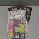 3Pcs Adult Coloring Book for Women Relaxation, 36 Colors Markers with Spiral Bound Adult Coloring Book for Women, 36 Dual Tip Colors Markers, Anxiety Relief Mindfulness Gifts (Ocean & Bird & Butterfly)