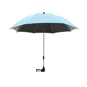 Clip-On Universal Stroller Umbrella with UV Protection, Baby Stroller Parasol 85cm/33.5in Diameter with Umbrella Clip Fixing Device