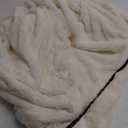 Fluffy Stuffed Animal Storage Bean Bag Chair Cover (No Filler), Faux Fur Comfy Bean Bag Cover for Organizing Plush Toys or Textile, for Adults Teens Kids Girls, Beige