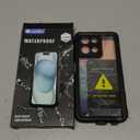 Lanhiem for Moto G 5G 2025 Case, IP68 Waterproof Dustproof Shockproof Case with Built-in Screen Protector, Full Body Underwater Protective Cover for Moto G 5G Only, Black