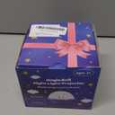 COOLNIGHT Boy Room Decor, 93 Lighting+3 Films Toddler Room Decor, Remote+Dimmable+360 Slient Nightlight for Baby Nursery, Starry Night Light Up Toys, Moon Projector (White)