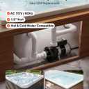 VEVOR SPA Pump 1.5HP Hot Tub Bath Pump 115V 119GPM Flow Rate with 1.5" Port, 90° Rotational Interface, 54 ft Max Lifting Height, Copper Motor, SPA Bath Water Circulation, Compatible with OEM Models