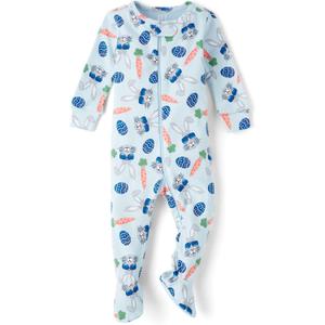 The Children's Place Sibling Matching Easter Pajamas (4T, Cool Bunny)