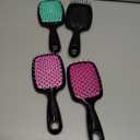 4 Pack Vented Detangling Hair Brush - Detangler Hairbrush with Soft Bristles for Effortless Tangle Free - Ideal for Wet Dry or Curly Damaged Hair for Women Men Kids