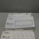 LUNELL Baby Bottle Drying Rack with 20 Hooks and Drip Tray, Large Space Saving Vertical Dryer Holder for Countertop, Storage Organizer for Pump Parts, Pacifiers, with Brush Holder, Ivory White