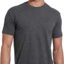 True Classic Mens T-Shirts - Short Sleeve Crew Neck Plain Novelty T Shirt for Men (Medium, Charcoal Heather Gray)
