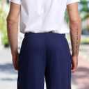 Mad Dog Mens Pajama Shorts - Comfy Knit Lounge Sleepwear with Pockets, Men's Summer House Pajama Bottoms, Sizes S to 2XL (Blue, L)