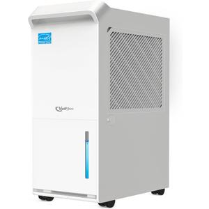 5,000 Sq.Ft Energy Star Dehumidifier, Vellgoo Max 100 Pint/D Smart Compressor Dehumidifier for Basement with Drain Hose, for Home,Large Rooms