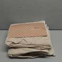 Bedsure 100% Washed Cotton Duvet Cover Queen Size - Oatmeal Minimalist Cotton Duvet Cover Linen Like for All Seasons - GentleSoft Plain Simple Bedding (Oatmeal, Queen, 90"x90")