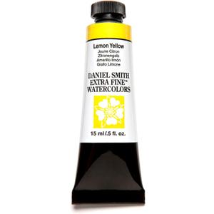 DANIEL SMITH Extra Fine Watercolor 15ml Paint Tube, Lemon Yellow, 0.51 Fl Oz (Pack of 1)