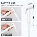 Arofa Bright White Bidet Sprayer for Toilet, Handheld Jet Sprayer Adjustable Water Pressure Muslim Shower with Bidet Hose, Bidets Faucet for Existing Toilets Cloth Diaper Spray for Baby/Feminine Wash