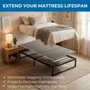 Meliusly Heavy Duty Bunkie Board Twin Size (38x75) - Non-Slip Breathable Bed Support Board for Slatted Bed Frame, Anti-Sag Under Bed Support, Noise Minimizing Moisture Resistant Bed Board