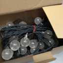 2-Pack 64FT 100 LED Crystal Globe Solar Christmas String Lights Outdoor, Waterproof Solar Lights for Outside, 8 Lighting Modes Christmas Decorations for Garden Yard Porch Wedding Patio(Warm White)