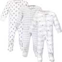 Touched by Nature Unisex Baby Organic Cotton Sleep and Play (3-6 Months, Safari)