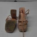ISNOM Platform Chunky Heels for Women, Block Heel Sandals with Open Square Toe and Ankle Strap 7.5