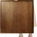 MAONAME Extra Large Ottoman Tray, 24" Square Black Walnut Wood Serving Tray